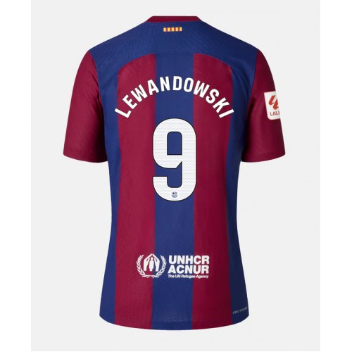 Dámy Fotbalový dres Barcelona Robert Lewandowski #9 2023-24 Domácí Krátký Rukáv